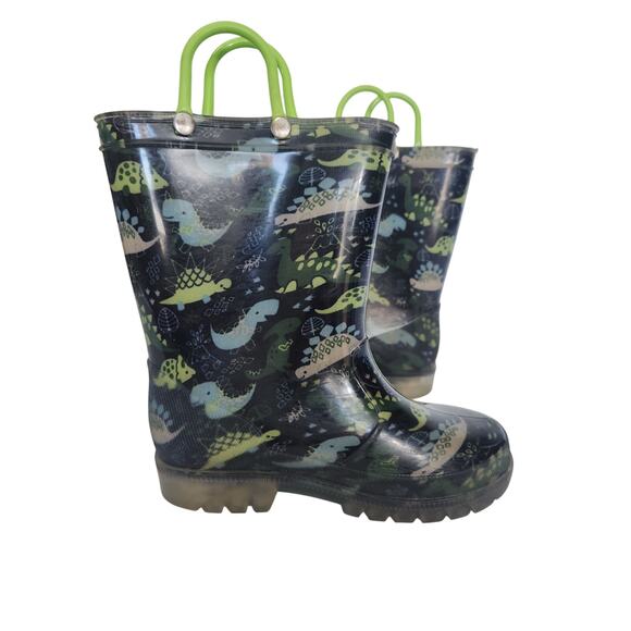 Little Kid Rain Boots Waterproof Light Up Kids Rain Boots Size 12 - Picture 4 of 7